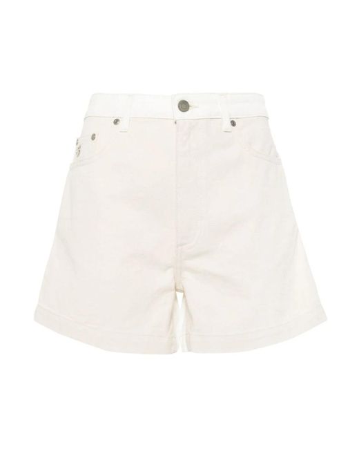 Stella McCartney White Denim Shorts