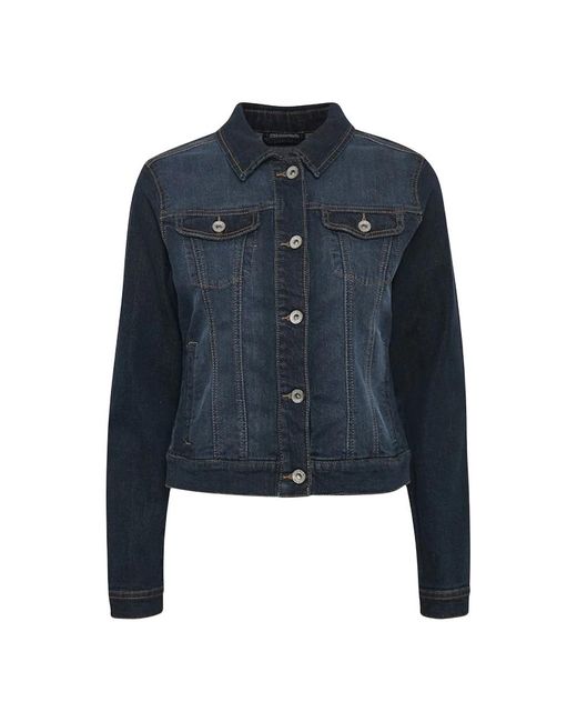 Cream Jassen ,Blauw ,Denim Denim Jack Met Borstzakken in het Blue