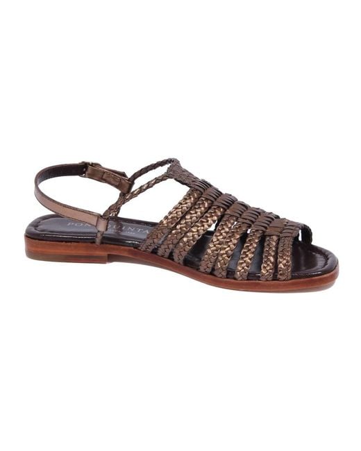 Pons Quintana Brown Flat Sandals