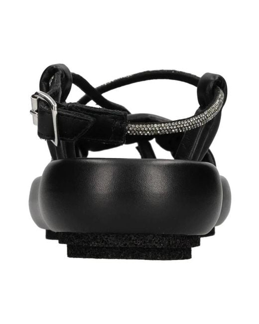 Patrizia Bonfanti Black Flat Sandals