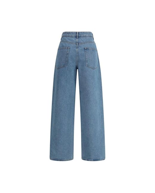Loose-Fit Jeans Rohe en coloris Blue