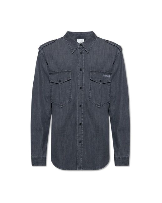 Isabel Marant Blue Denim Shirts for men