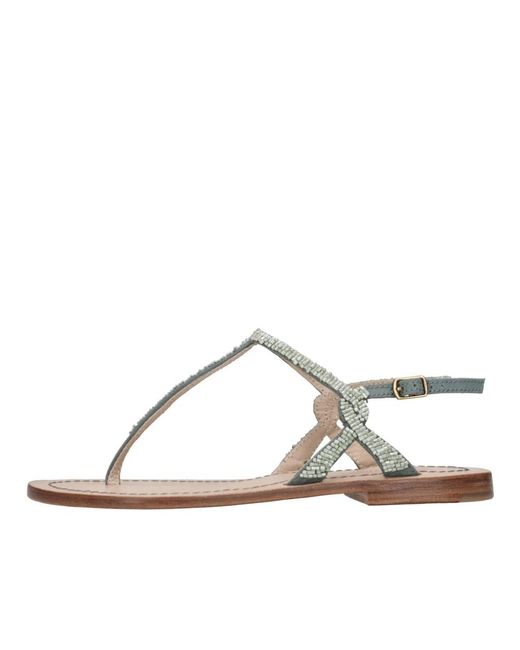 Maliparmi Brown Flat Sandals