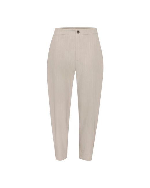 Tapered Trousers di Kaffe in Natural