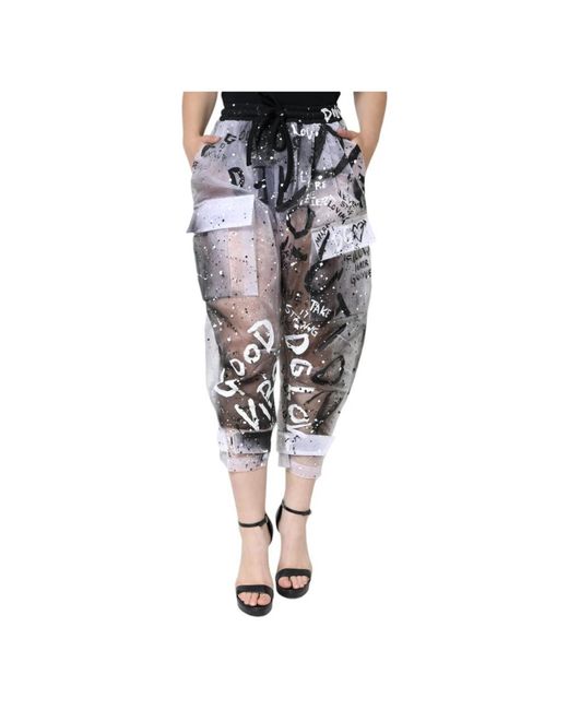 Dolce & Gabbana White Cropped Trousers