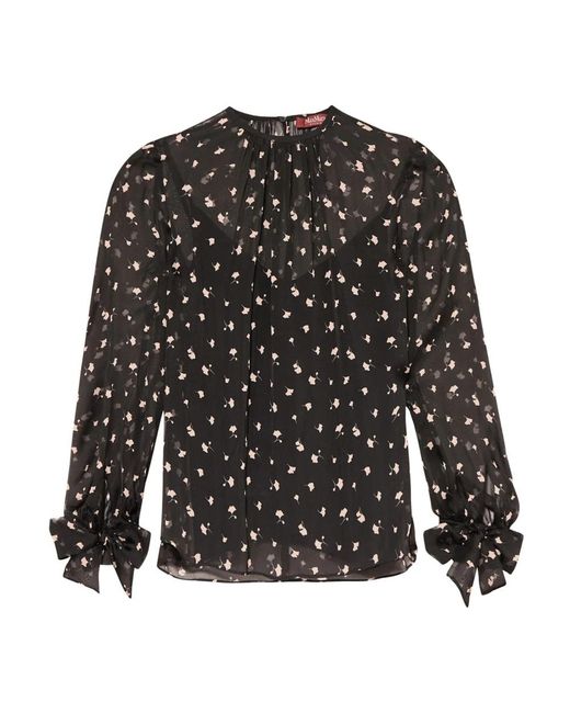 Max Mara Black Blouses