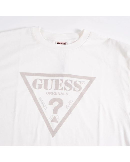 Guess White T-Shirts for men