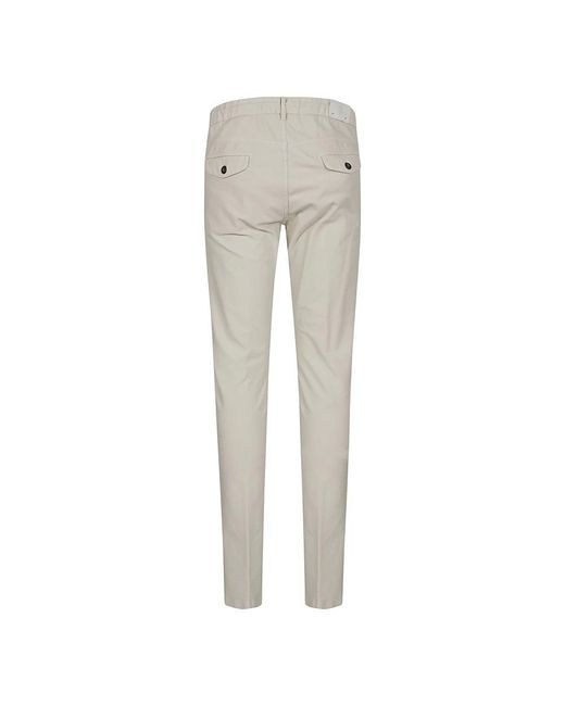 Eleventy Gray Slim-Fit Trousers for men