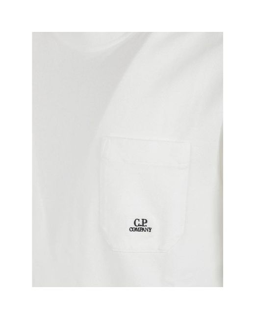C P Company White T-Shirts for men
