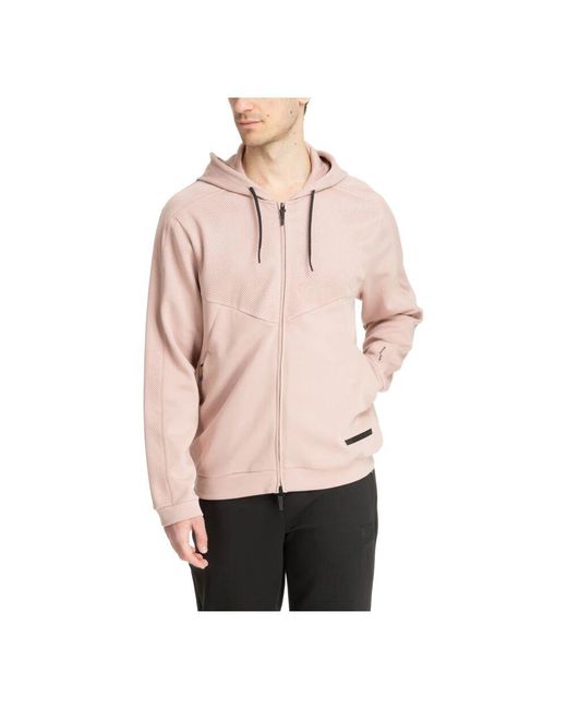 EA7 Pink Zip-Throughs for men