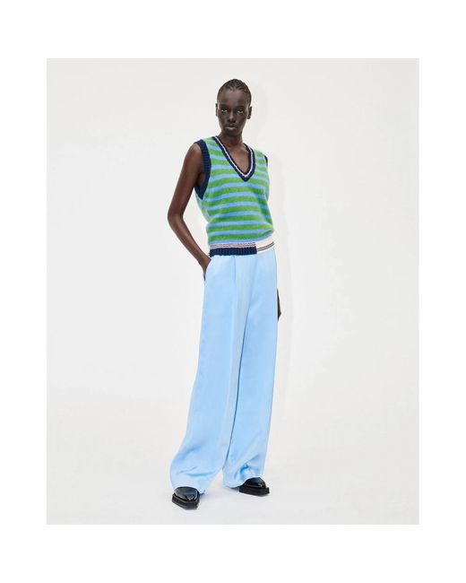 Stine Goya Blue Wide Trousers