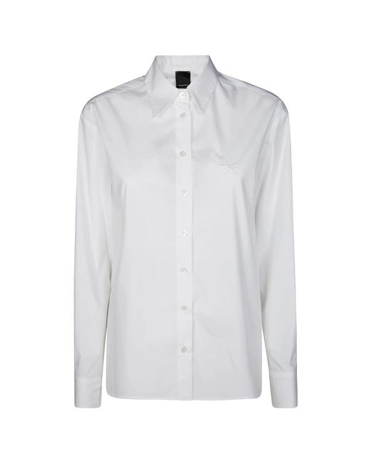 Pinko White Popeline-Hemd