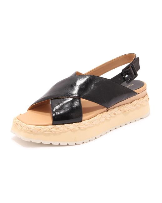 Paloma Barceló Blue Flat Sandals