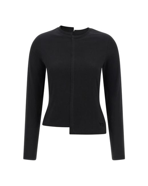 Y-3 Black Long Sleeve T-Shirts