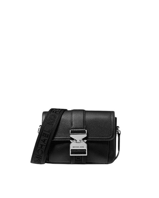 Michael Kors Umhängetasche hudson hammered aus leder in Black für Herren