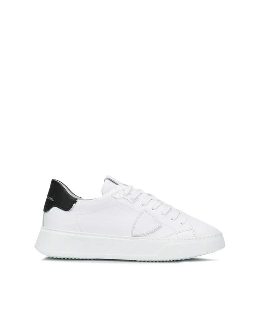 Philippe Model Temple Low-Top Sneakers in het White voor heren