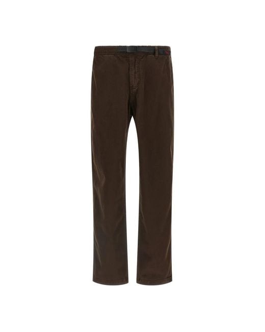 Gramicci Brown Straight Trousers for men