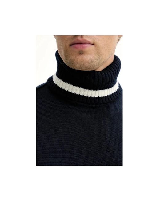 Paul & Shark Wool Turtleneck in het Black voor heren