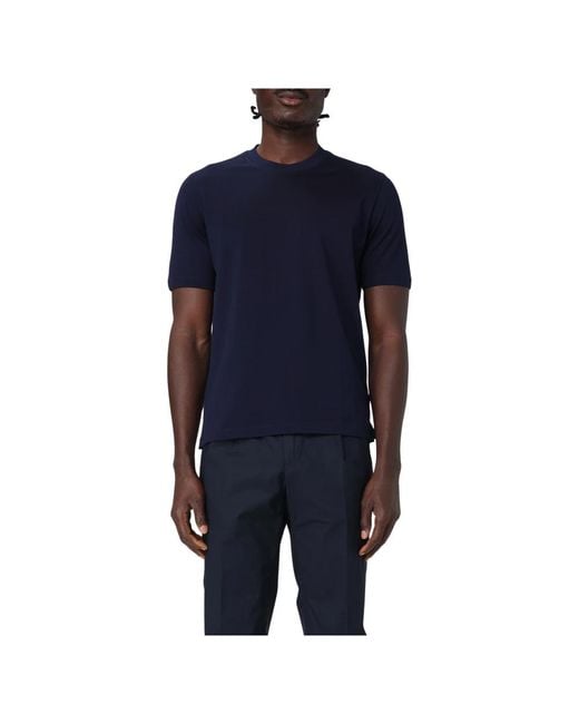 Zanone Blue T-Shirts for men