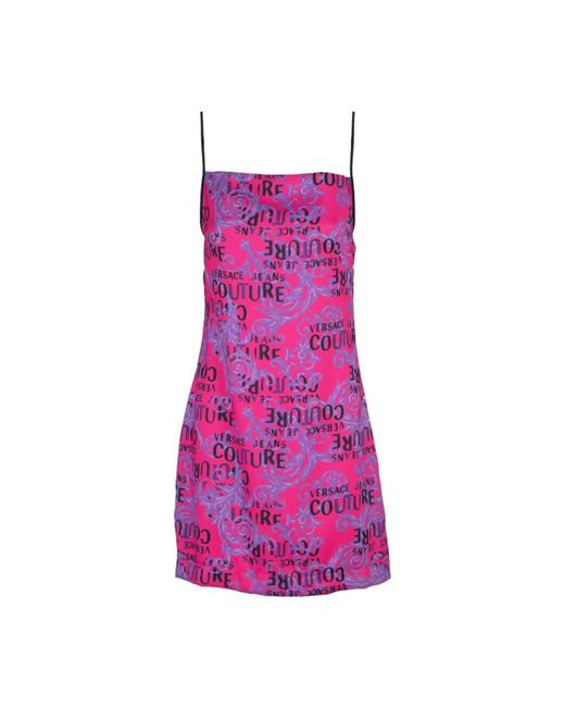 Versace Purple Short Dresses
