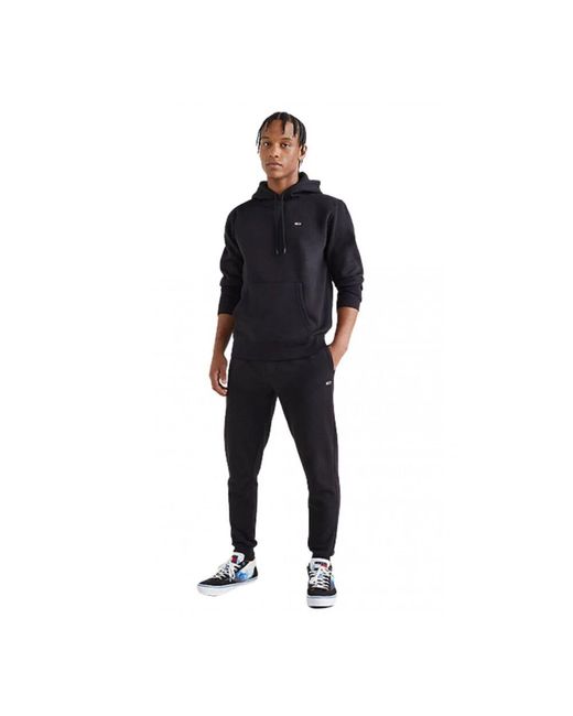 Tommy Hilfiger Schwarzer Umweltfreundlicher Kapuzenpullover in Black für Herren