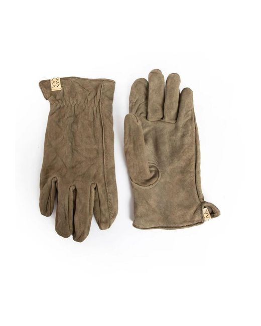 Visvim Wildlederhandschuhe Elastisches Handgelenk in Green für Herren