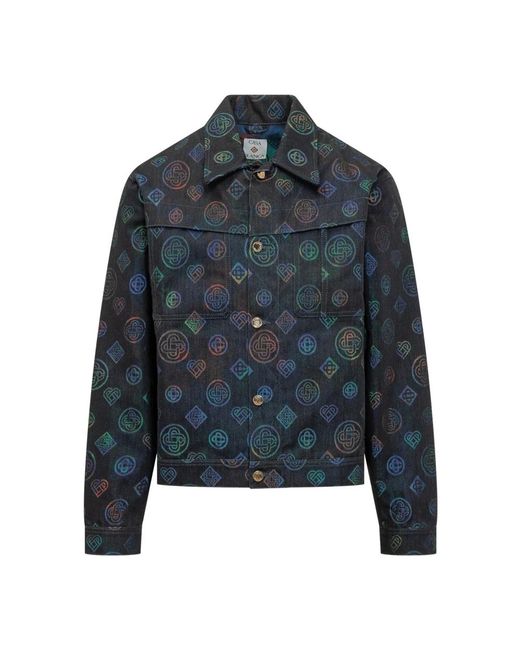 Casablanca Blue Denim Jackets for men