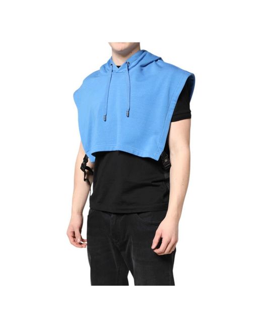 Dolce & Gabbana Blue Ponchos for men