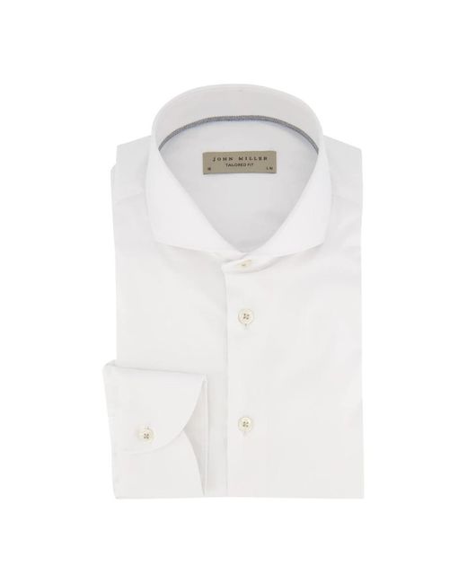 John Miller White Formal Shirts for men