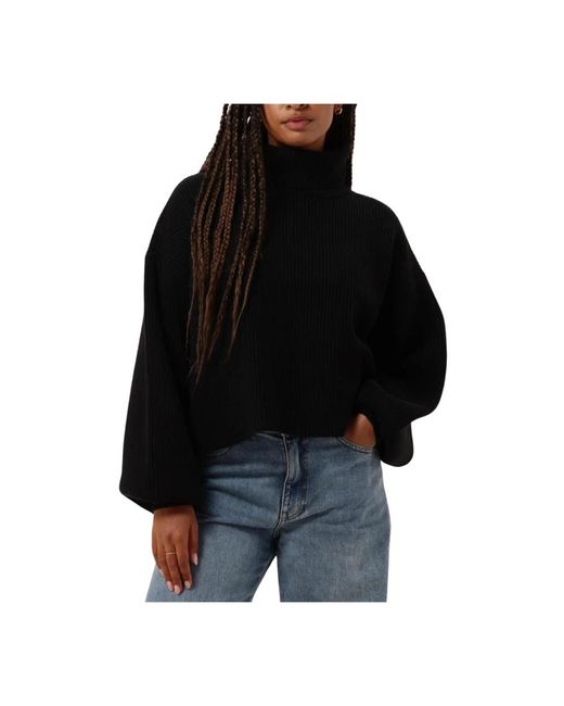 Turtlenecks Gestuz de color Black