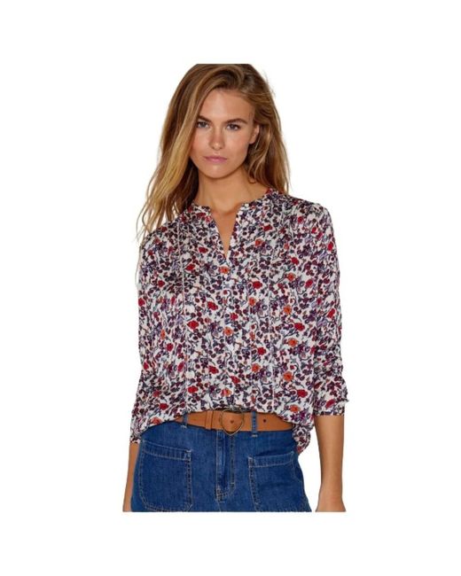 Five Jeans Overhemden ,Veelkleurig ,Cybele Blouse in het Purple