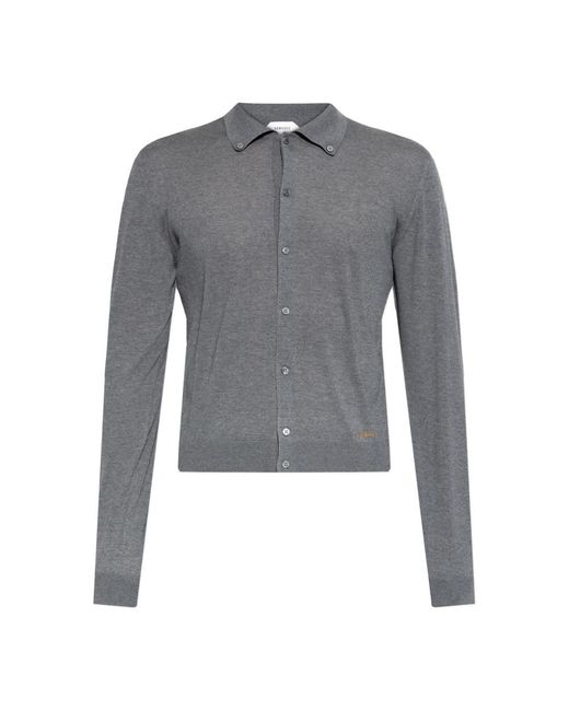 Cardigans Versace pour homme en coloris Gray