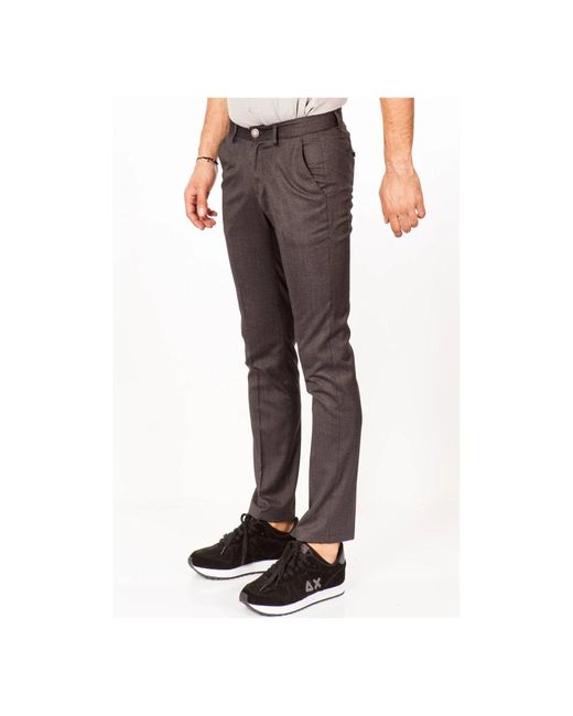 Alessandro Dell'acqua Gray Slim-Fit Trousers for men