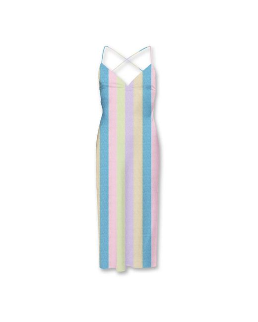 Midi Dresses Mc2 Saint Barth de color Blue