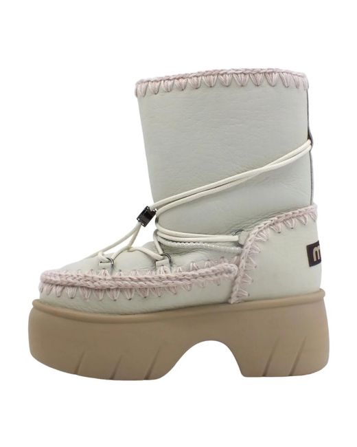 Mou Gray Winter Boots