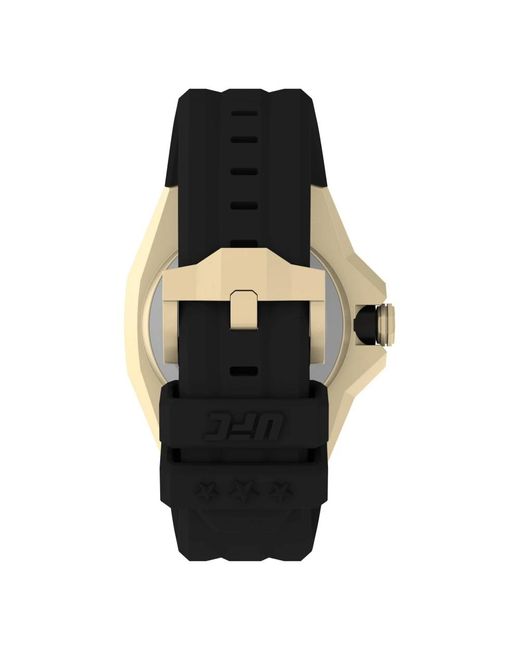Timex Accessoires ,Geel ,Ufc Pro Analoge Quartz Horloge in het Metallic voor heren