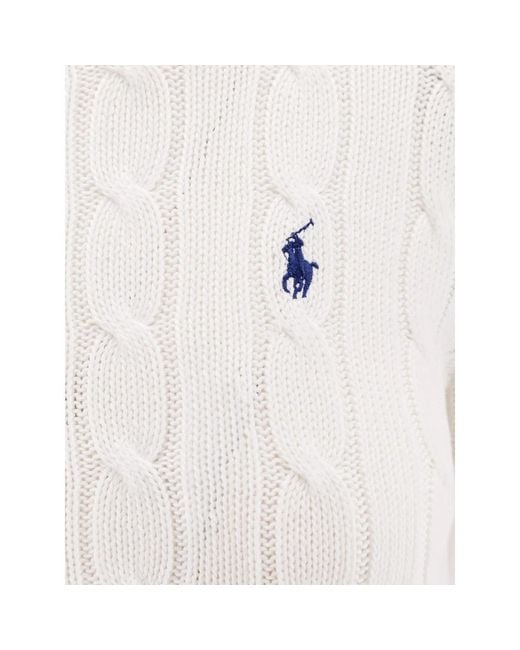 Round-Neck Knitwear di Polo Ralph Lauren in White