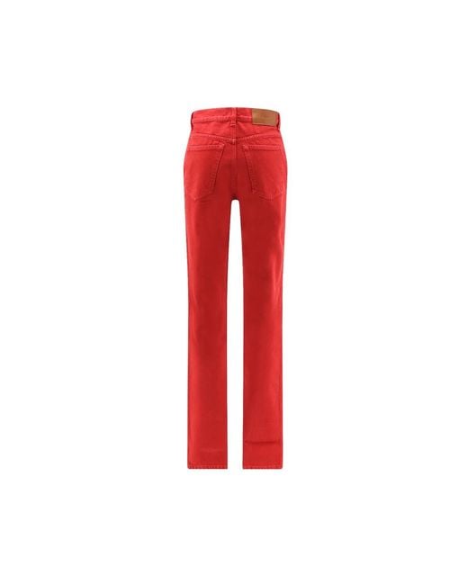 Boot-Cut Jeans Chloé de color Red