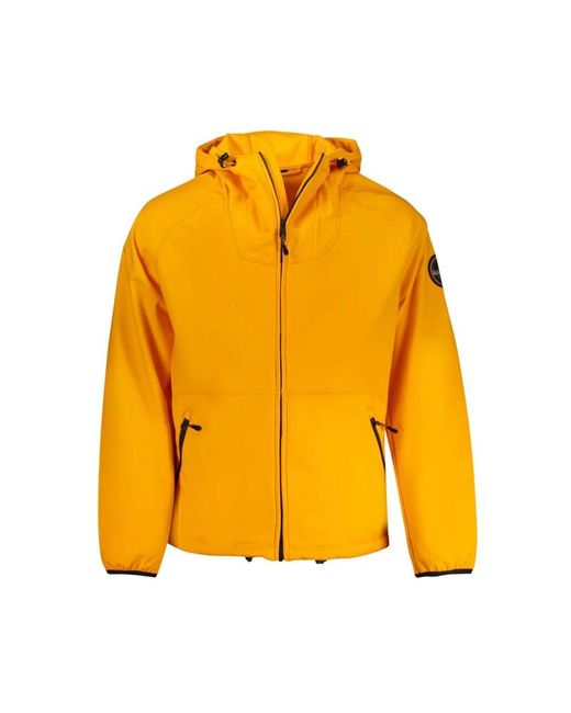 Napapijri Jassen ,Oranje ,Polyester Oranje Polyester Jas in het Yellow voor heren