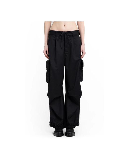 Pantalones cargo negros con cordones Y-3 de color Black