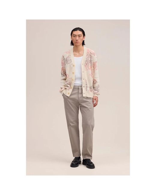 NN07 Gray Straight Trousers for men