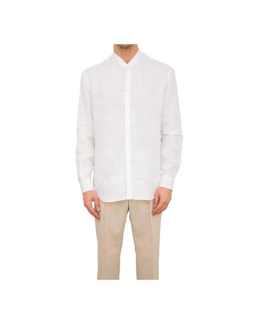Emporio Armani Weißes casual hemd in White für Herren