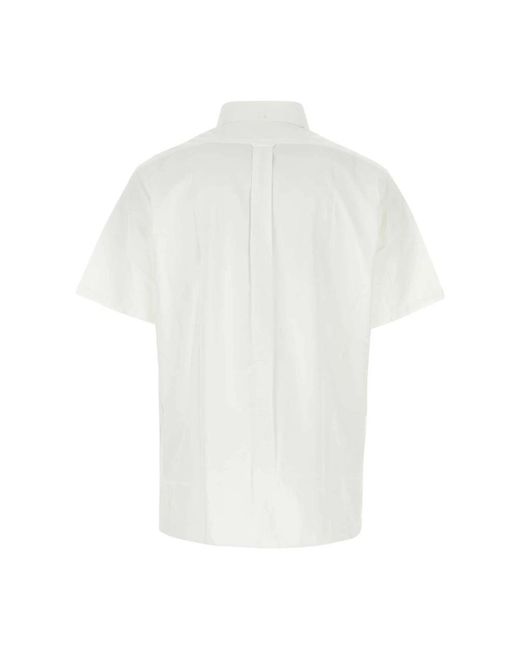 Nanamica White Short Sleeve Shirts for men