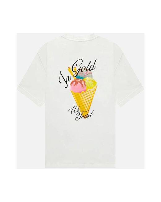 In Gold We Trust Cremefarbenes t-shirt weiß in White für Herren