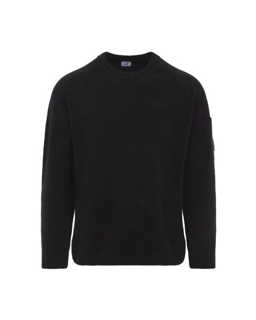 C P Company Black Round-Neck Knitwear for men