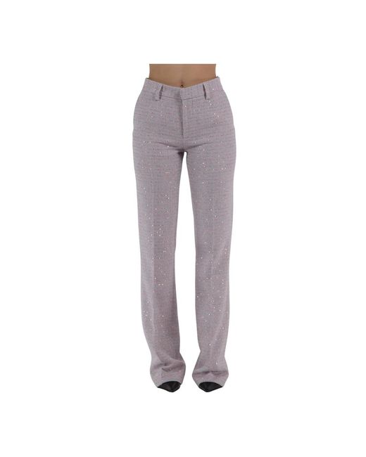 Straight Trousers di Alessandra Rich in Gray