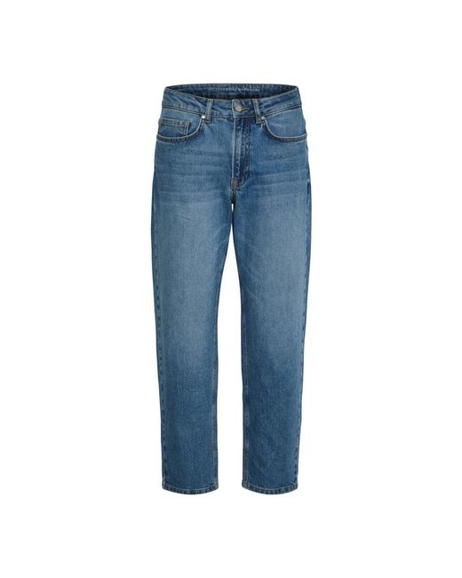 My Essential Wardrobe Blue Straight Fit Jeans