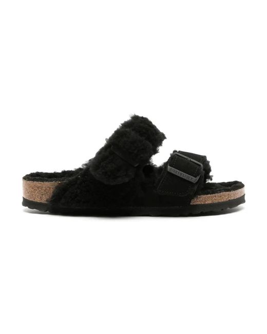 Birkenstock Black Sliders