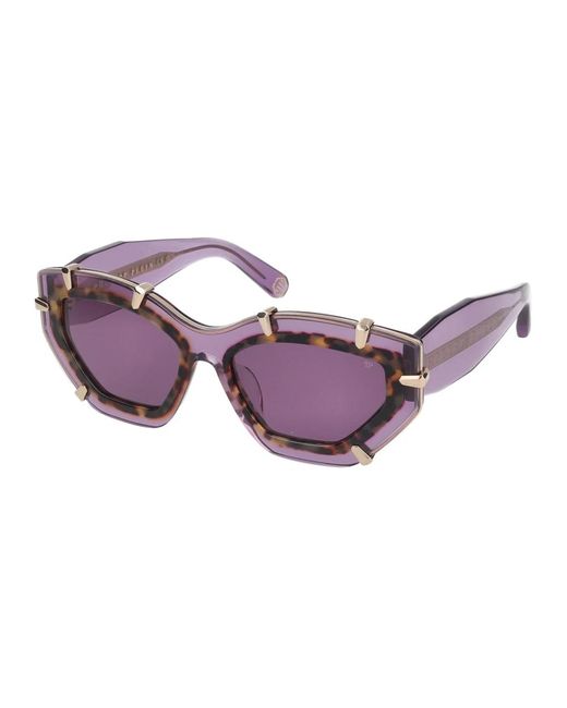 Gafas de sol elegantes spp 099v Philipp Plein de color Purple