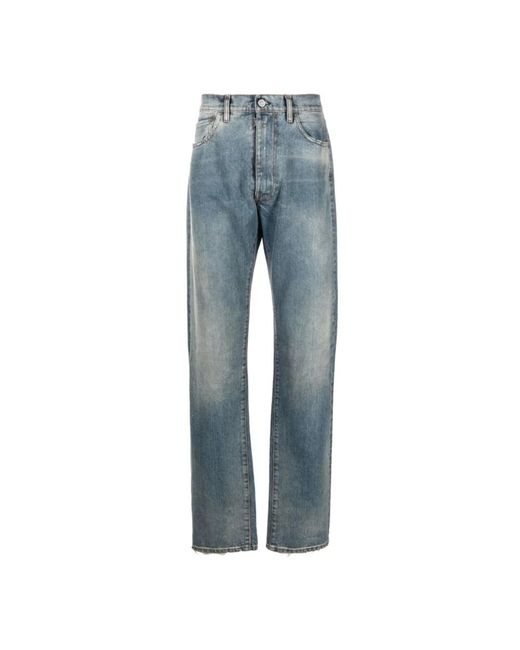 Maison Margiela Blue Loose-Fit Jeans for men